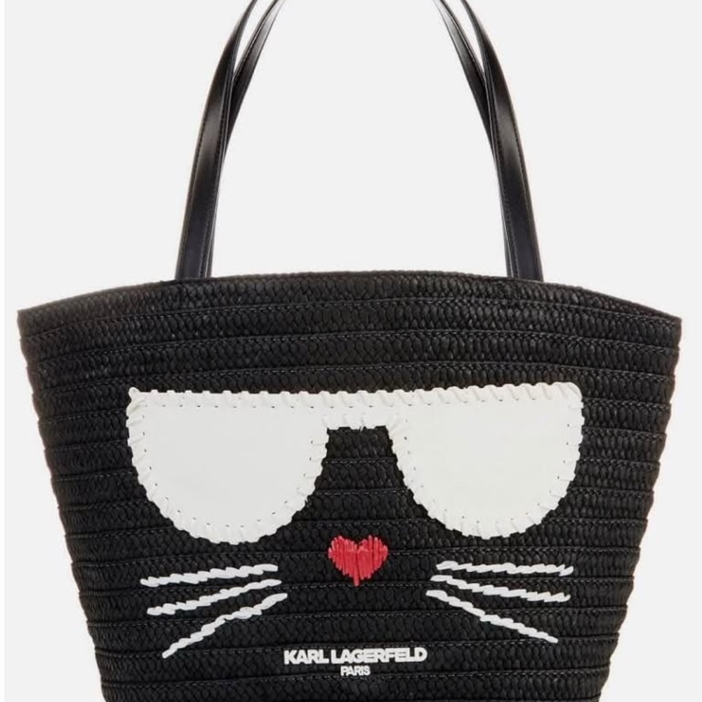 Karl Lagerfeld Choupette Straw Tote
Karl Lagerfeld